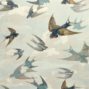 CHIMNEY SWALLOWS SKY BLUE PJD6003/01（1ｍ単位切売）