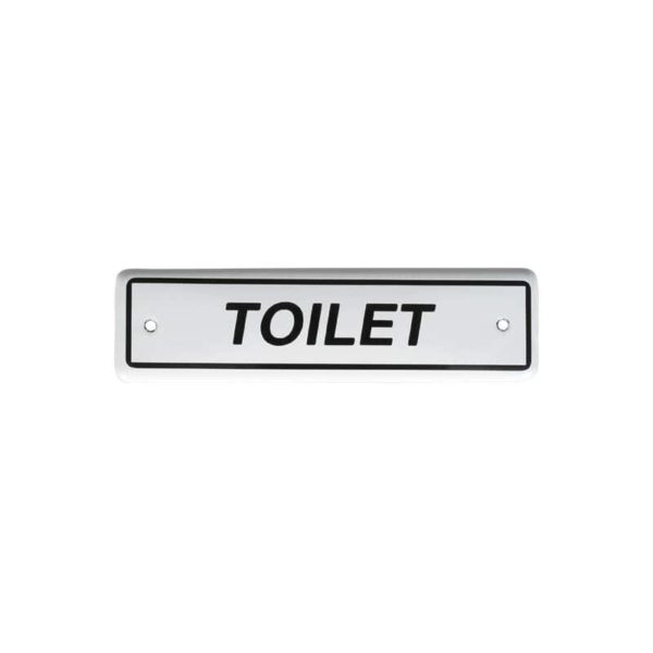 Enameled sign Toilet