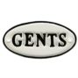 Iron oval sign GENTS WH